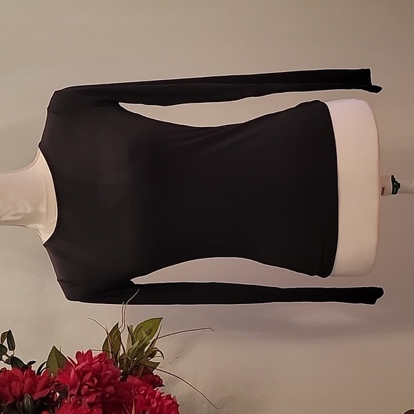 H&M basic long sleeve blouse size XS color black - Picture 3 of 7